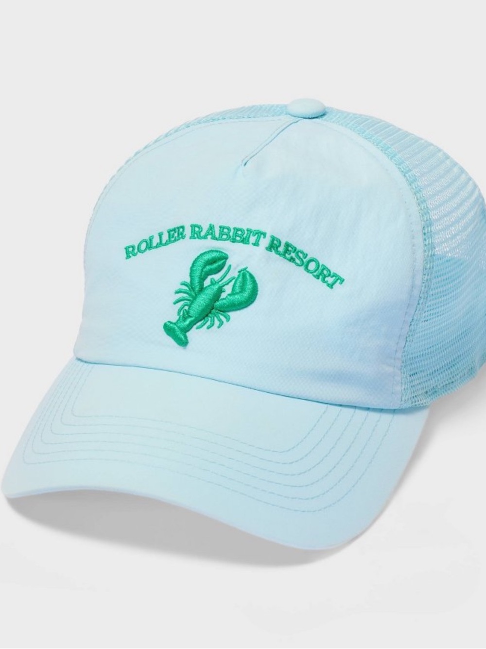 NWT Roller Rabbit Green Lobster Blue Hat